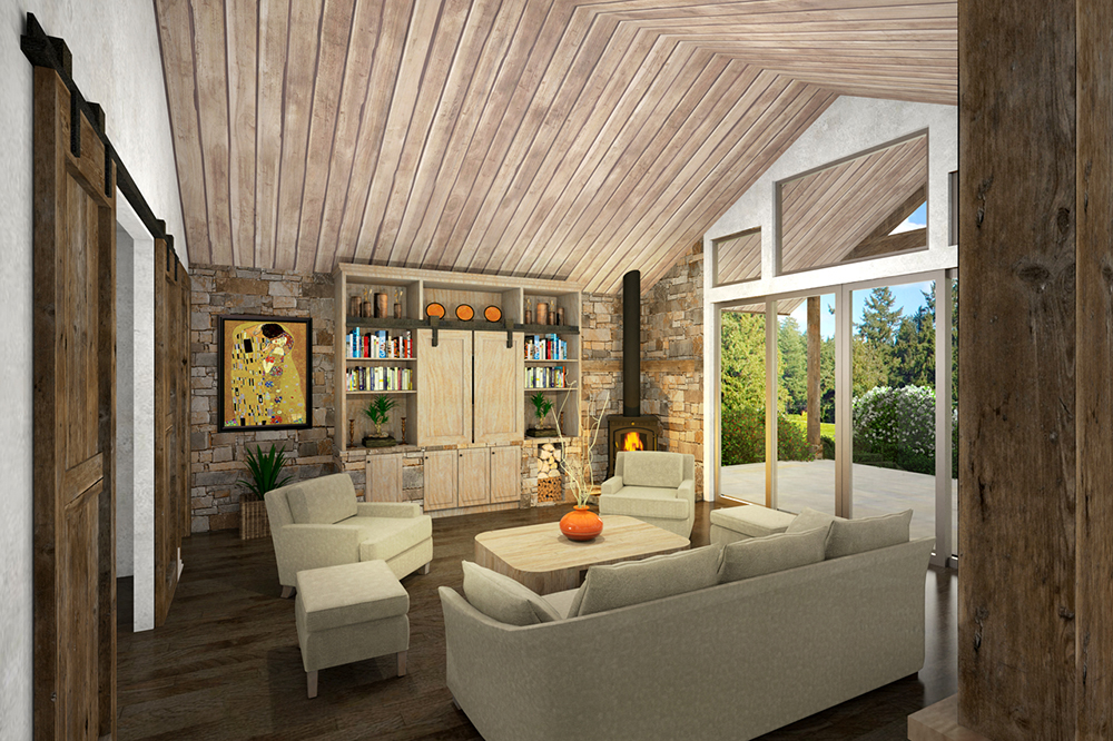 Living Room of this 2-Bedroom,2127 Sq Ft Plan -2127