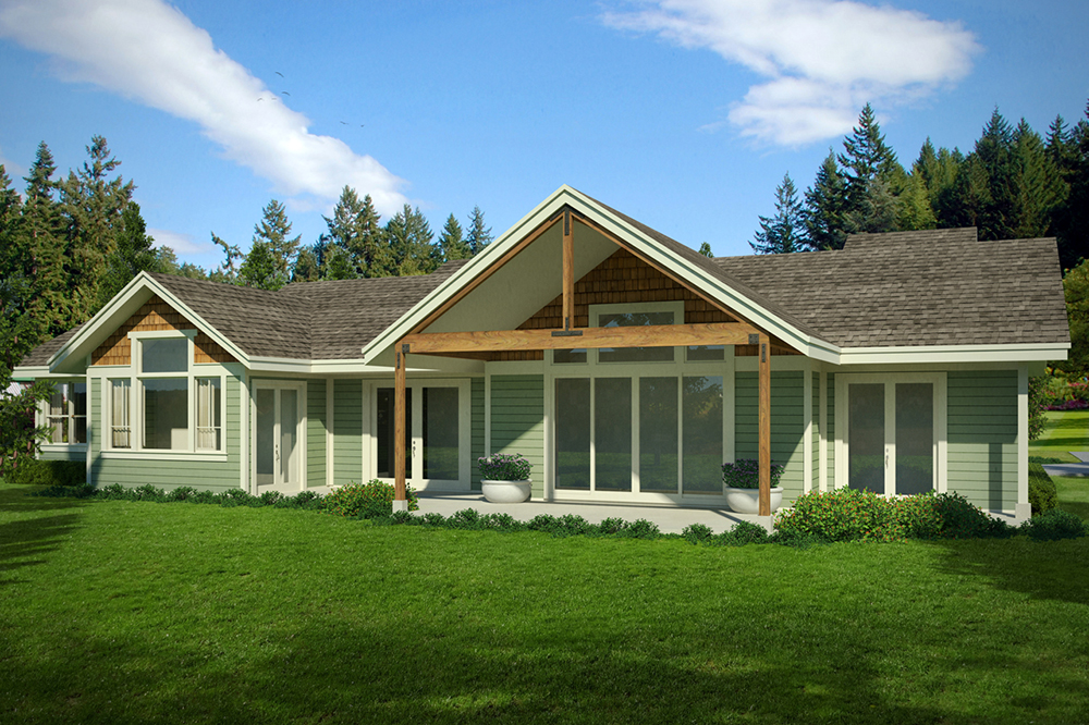 Front View of this 2-Bedroom, 2127 Sq Ft Plan - 108-1808