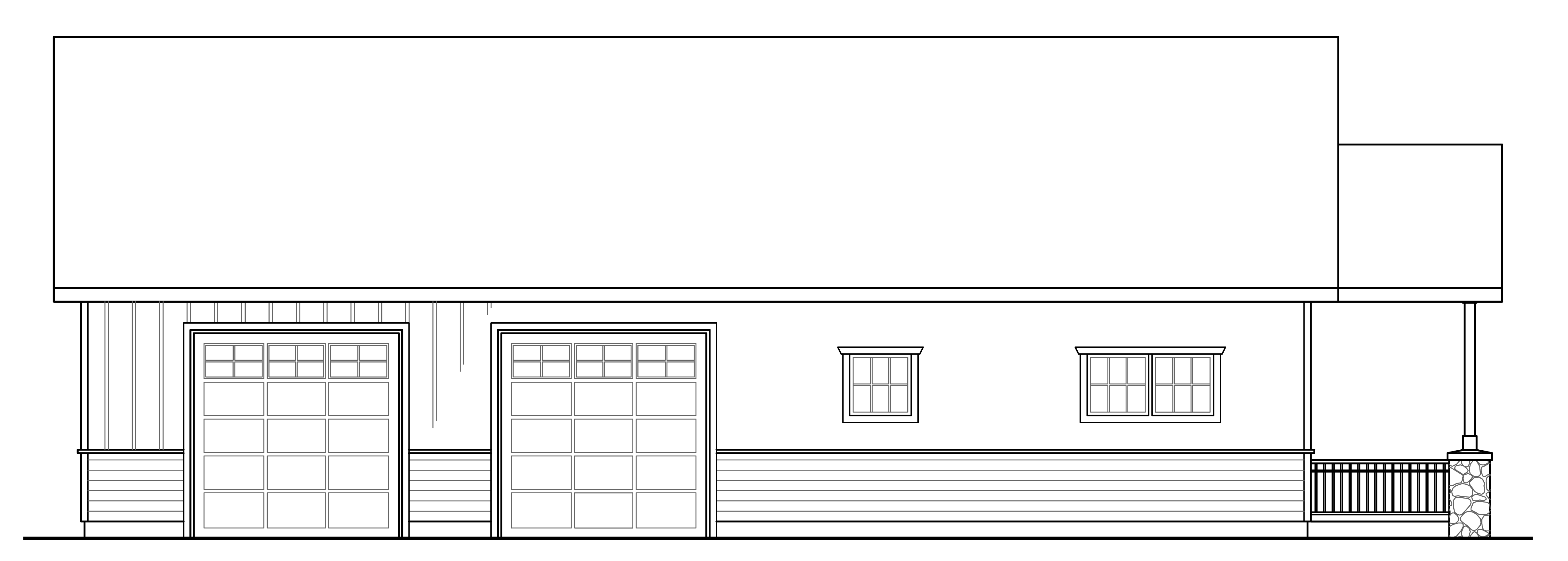 Home Plan Left Elevation of this 1-Bedroom,929 Sq Ft Plan -108-1819