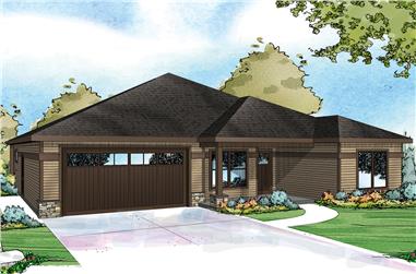 3-Bedroom, 2009 Sq Ft Country House Plan - 108-1823 - Front Exterior