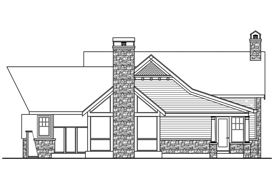 108-1831: Home Plan Right Elevation