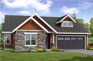 3-Bedroom, 1963 Sq Ft Cottage Home Plan - 108-1859 - Main Exterior