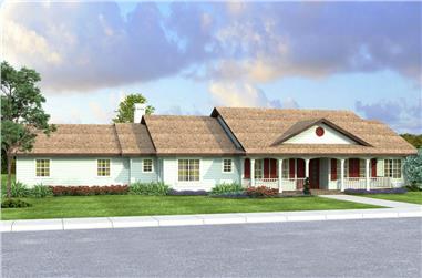 3-Bedroom, 2233 Sq Ft Country Home Plan - 108-1860 - Main Exterior