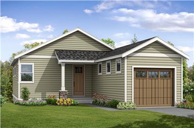 3-Bedroom, 2021 Sq Ft Country Home Plan - 108-1861 - Main Exterior