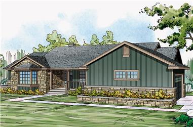 3-Bedroom, 2167 Sq Ft Ranch House - Plan #108-1863 - Front Exterior