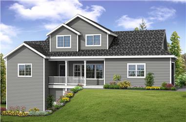 3-Bedroom, 1536 Sq Ft Country House Plan - 108-1864 - Front Exterior