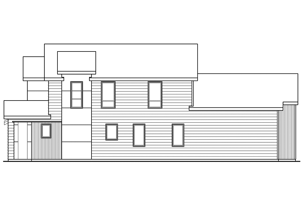 Home Plan Right Elevation of this 3-Bedroom,1688 Sq Ft Plan -108-1868