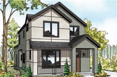 3-Bedroom, 1688 Sq Ft Contemporary Home Plan - 108-1868 - Main Exterior