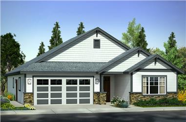 3-Bedroom, 1801 Sq Ft Traditional House Plan - 108-1885 - Front Exterior