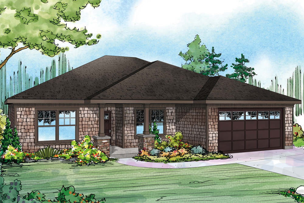 Front View of this 3-Bedroom, 1859 Sq Ft Plan - 108-1890