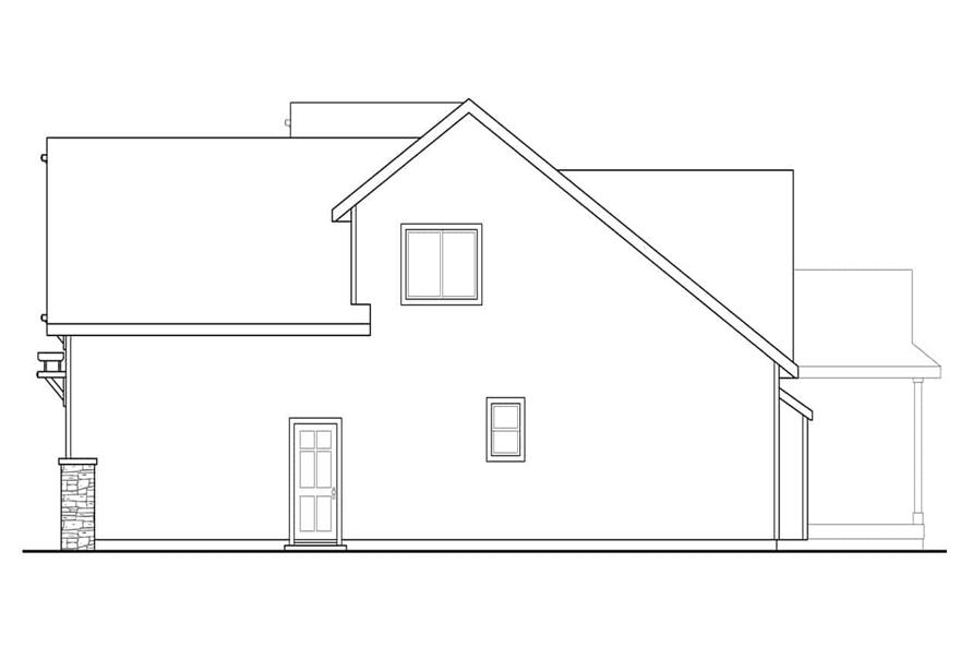 108-1891: Home Plan Right Elevation