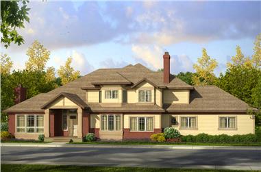 4-Bedroom, 3812 Sq Ft Traditional Home Plan - 108-1892 - Main Exterior
