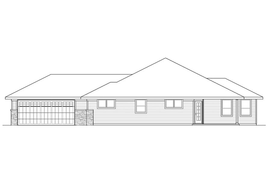 108-1907: Home Plan Right Elevation