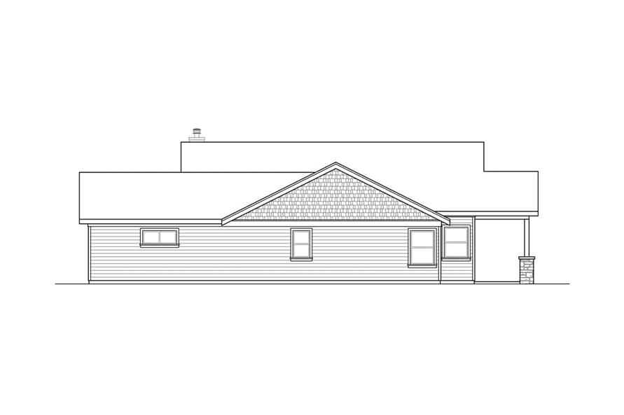 Home Plan Right Elevation of this 3-Bedroom,1990 Sq Ft Plan -108-1920