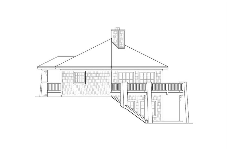 108-1926: Home Plan Right Elevation