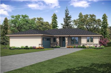 3-Bedroom, 2257 Sq Ft Ranch House - Plan #108-1929 - Front Exterior
