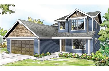 4-Bedroom, 1521 Sq Ft Farmhouse House Plan - 108-1947 - Front Exterior