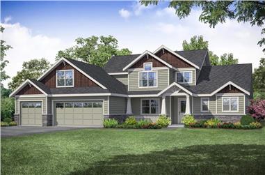 3-Bedroom, 2321 Sq Ft Transitional Craftsman House - Plan #108-1949 - Front Exterior