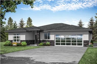 3-Bedroom, 2362 Sq Ft Prairie Home - Plan for #108-1961 - Main Exterior