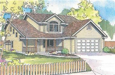 4-Bedroom, 2256 Sq Ft Traditional House - Plan #108-1965 - Front Exterior