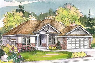 3-Bedroom, 1825 Sq Ft Traditional House - Plan #108-1967 - Front Exterior