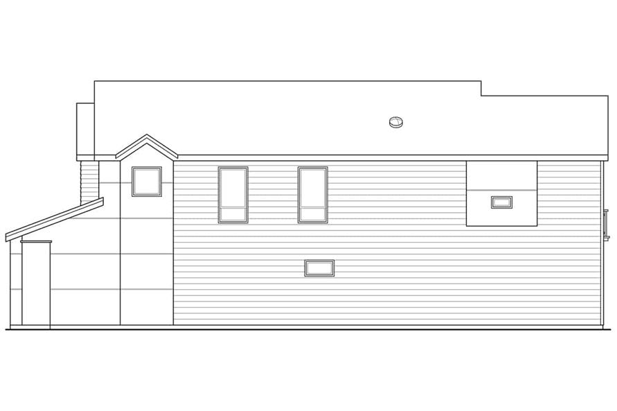 108-1984: Home Plan Right Elevation