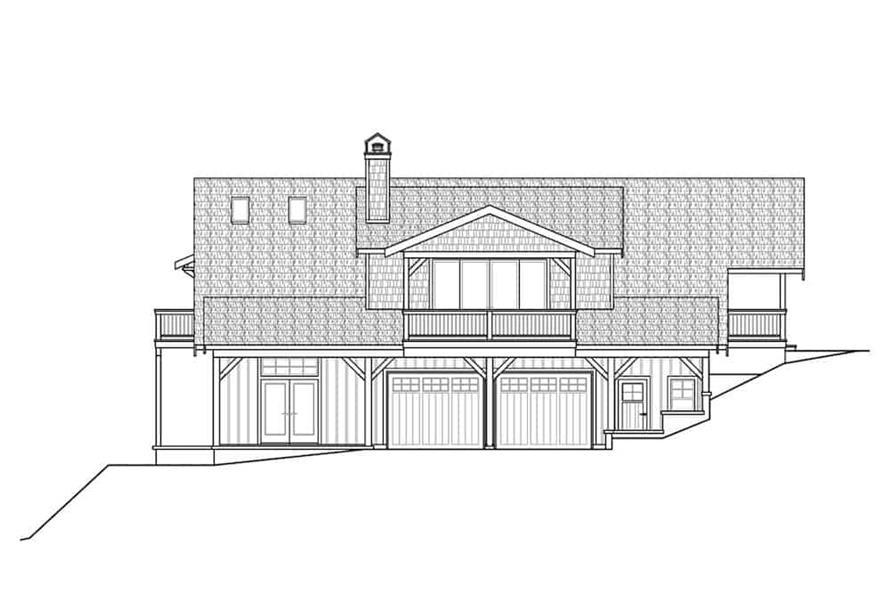 Home Plan Front Elevation of this 1-Bedroom,2049 Sq Ft Plan -108-1990