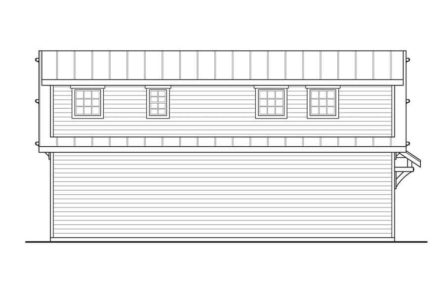 Home Plan Left Elevation of this 0-Bedroom,1836 Sq Ft Plan -108-2007
