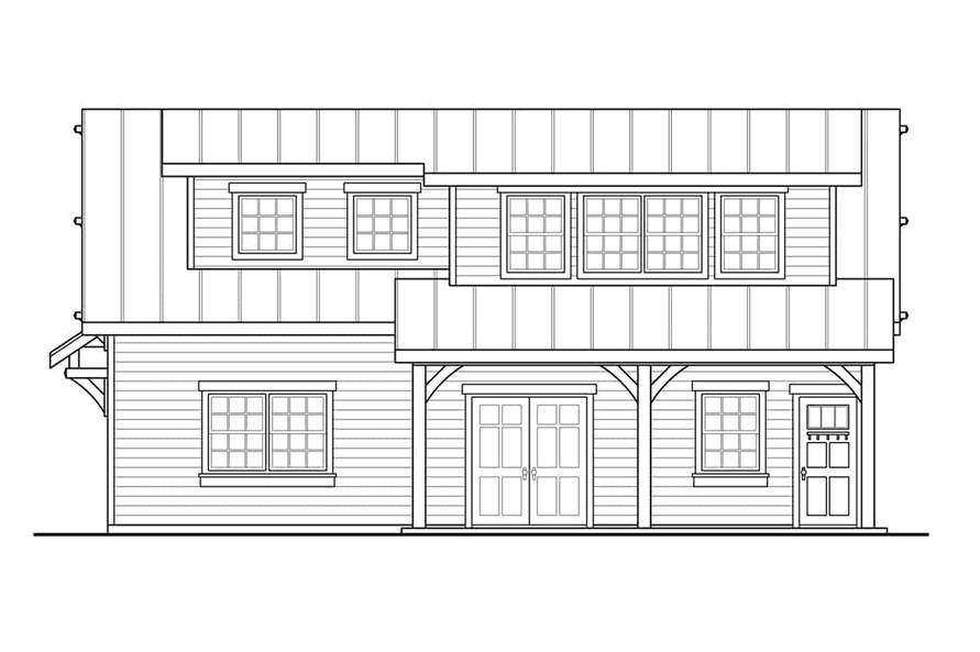 108-2007: Home Plan Right Elevation