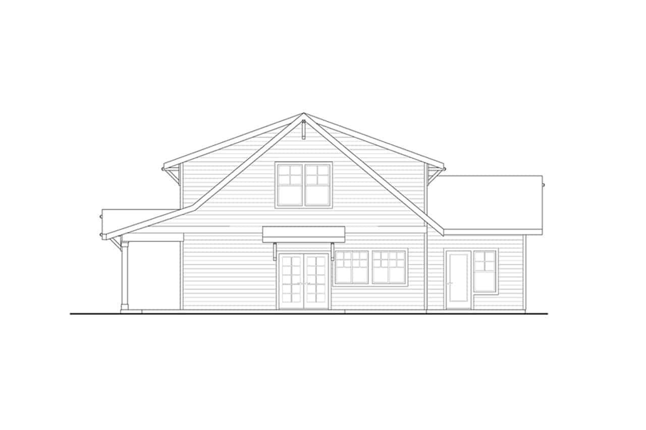 Home Plan Right Elevation of this 3-Bedroom,2426 Sq Ft Plan -108-2008