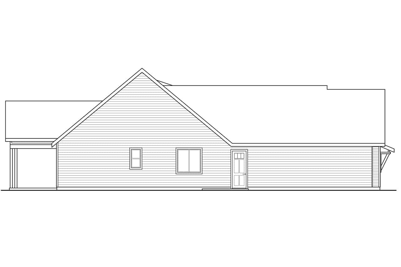 Home Plan Left Elevation of this 3-Bedroom,2327 Sq Ft Plan -108-2014