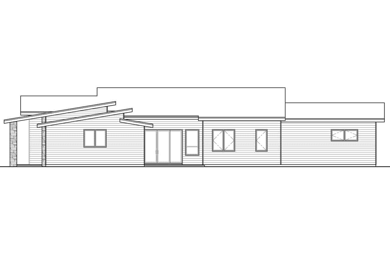 Home Plan Right Elevation of this 3-Bedroom,2919 Sq Ft Plan -108-2015