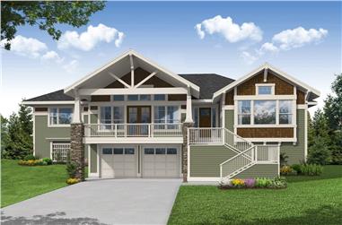 3-Bedroom, 2219 Sq Ft Ranch House Plan - 108-2035 - Front Exterior