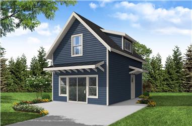 2-Bedroom, 882 Sq Ft Cottage Home Plan - 108-2040 - Main Exterior