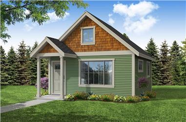 0-Bedroom, 1 Sq Ft Cottage Home Plan - 108-2080 - Main Exterior