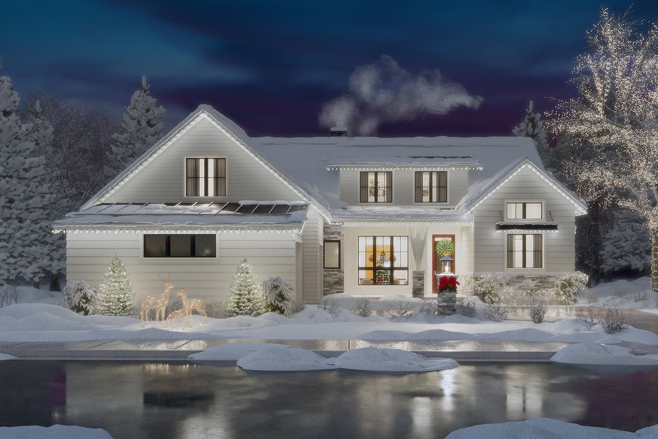 Home at Night of this 3-Bedroom,3004 Sq Ft Plan -108-2098