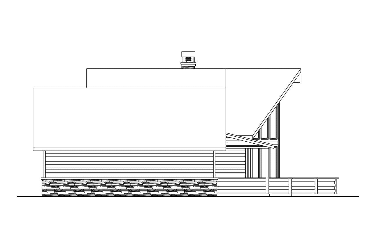 Home Plan Right Elevation of this 3-Bedroom,1992 Sq Ft Plan -108-2114