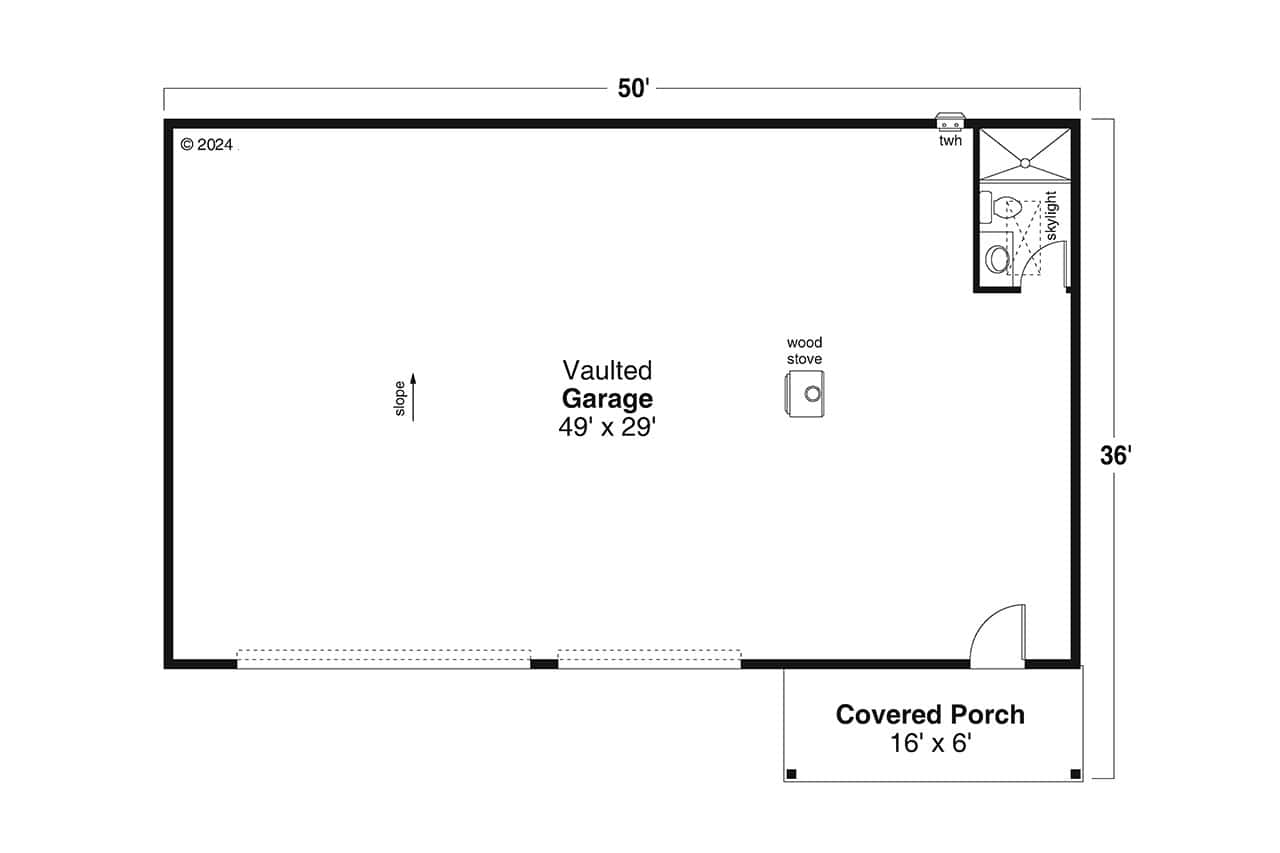 Garage of Contemporary Plan #108-2117