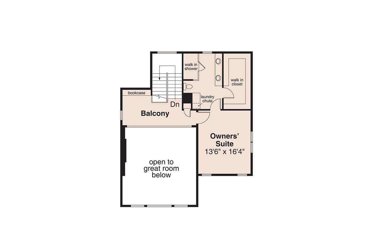 Upper Level of Contemporary Plan #108-2127