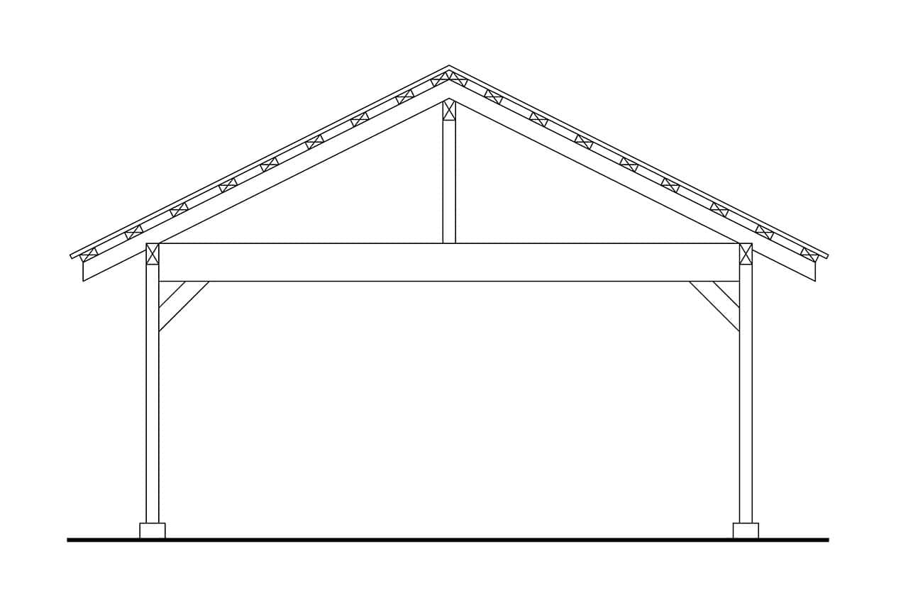 Home Plan Rear Elevation of this 0-Bedroom,1 Sq Ft Plan -108-2128