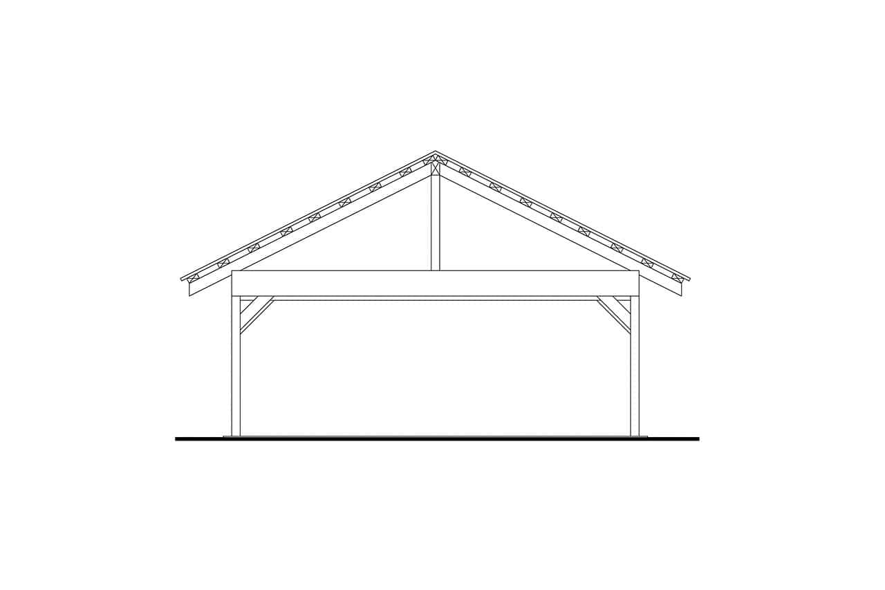 Home Plan Rear Elevation of this 0-Bedroom,1 Sq Ft Plan -108-2129