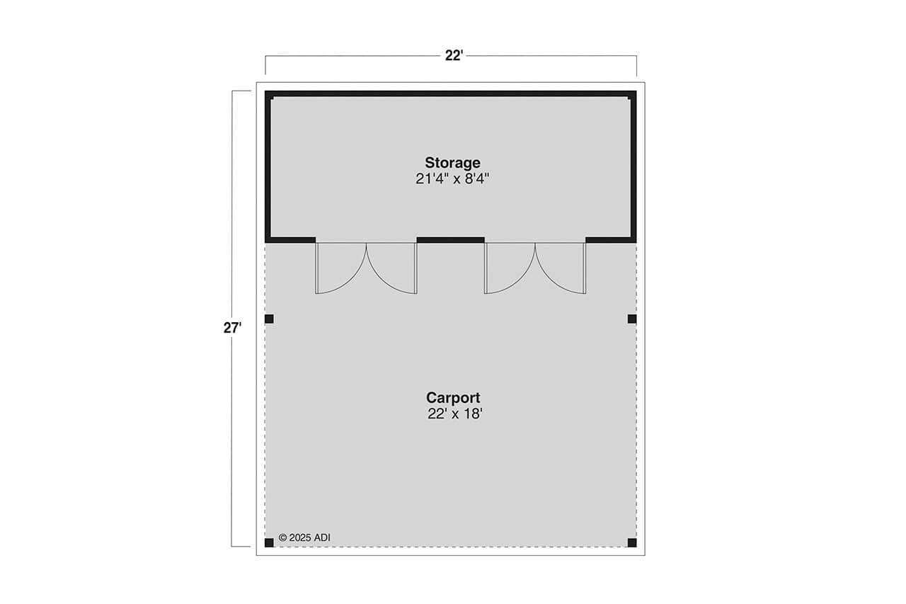 Garage of Garage Plan #108-2131