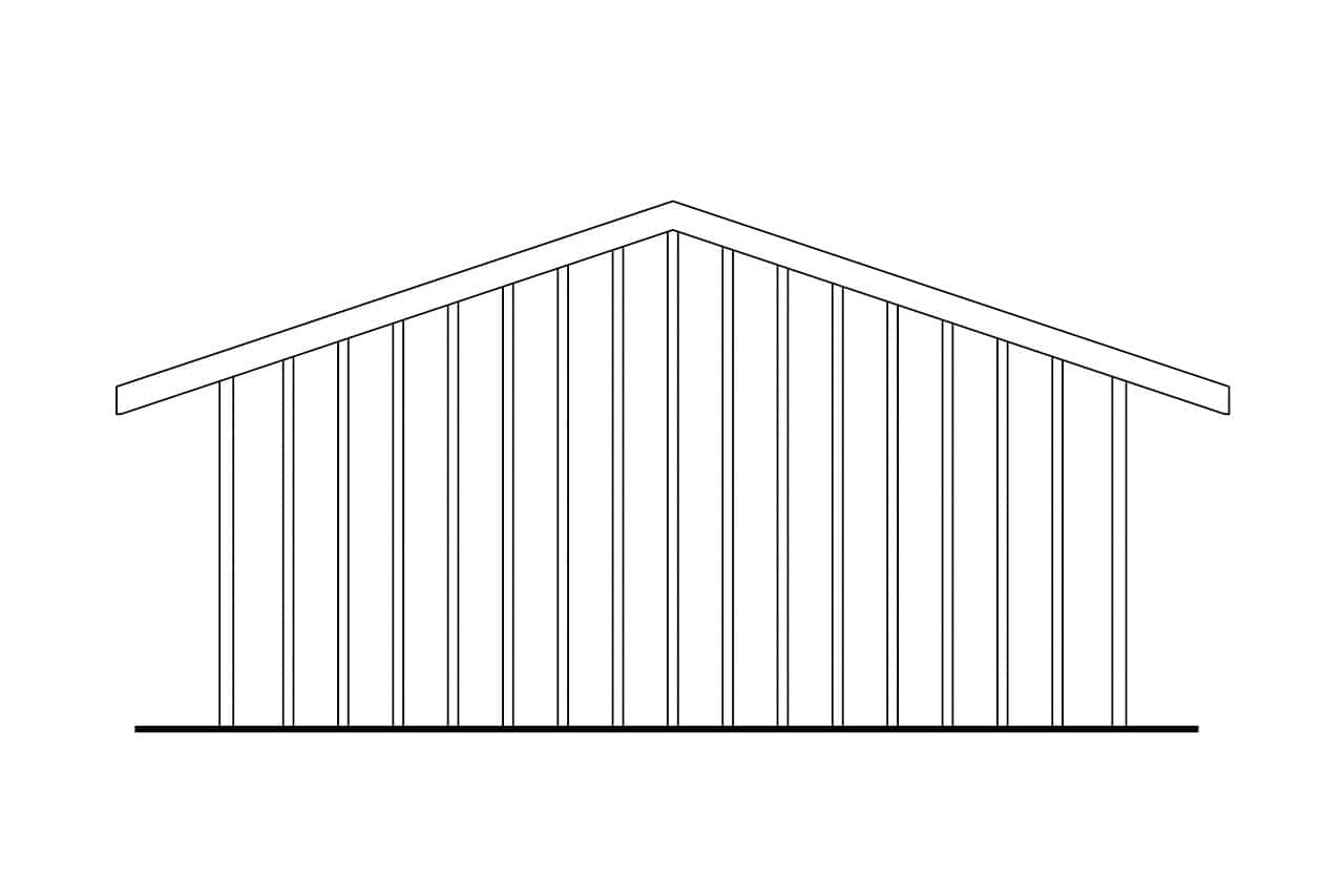 Home Plan Rear Elevation of this 0-Bedroom,1 Sq Ft Plan -108-2131
