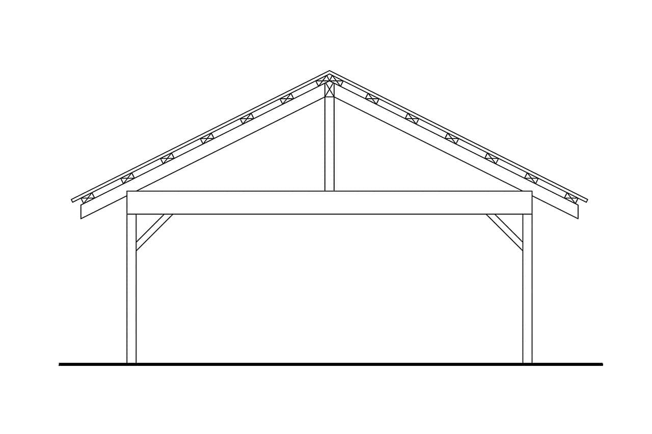 Home Plan Rear Elevation of this 0-Bedroom,1 Sq Ft Plan -108-2132