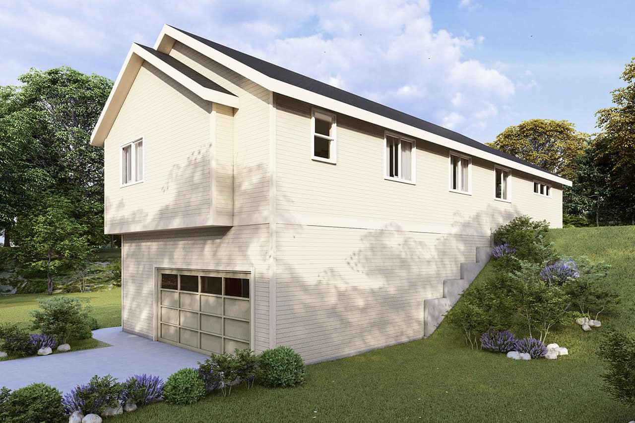 Rear View of this 3-Bedroom,1947 Sq Ft Plan -108-2136