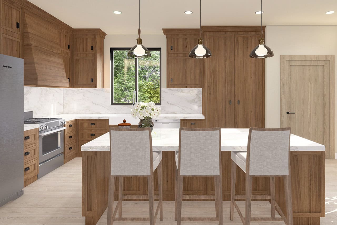 Kitchen: Kitchen Island of this 3-Bedroom,1947 Sq Ft Plan -108-2136