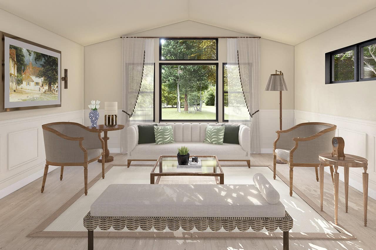 Living Room of this 3-Bedroom,1947 Sq Ft Plan -108-2136