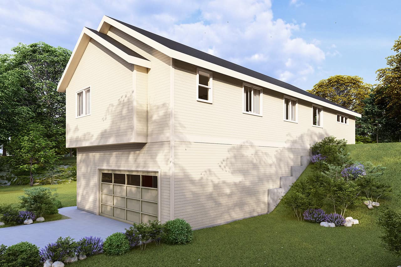 Rear View of this 3-Bedroom,1947 Sq Ft Plan -108-2136