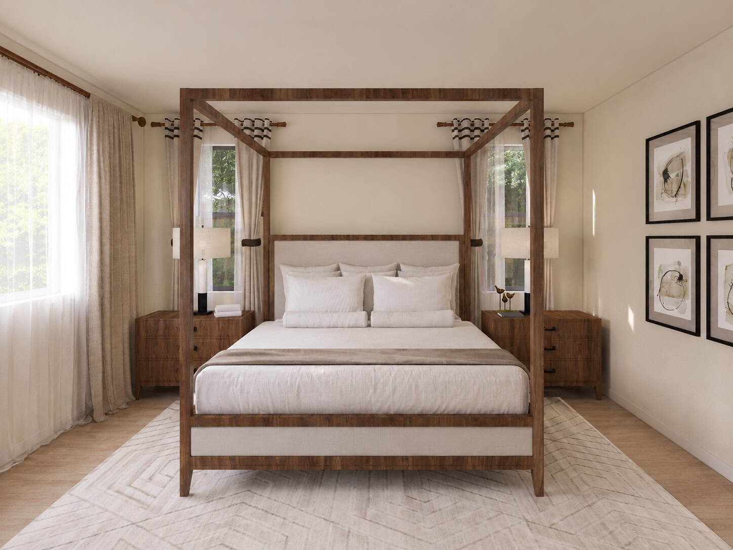 Master Bedroom of this 3-Bedroom,1947 Sq Ft Plan -108-2136