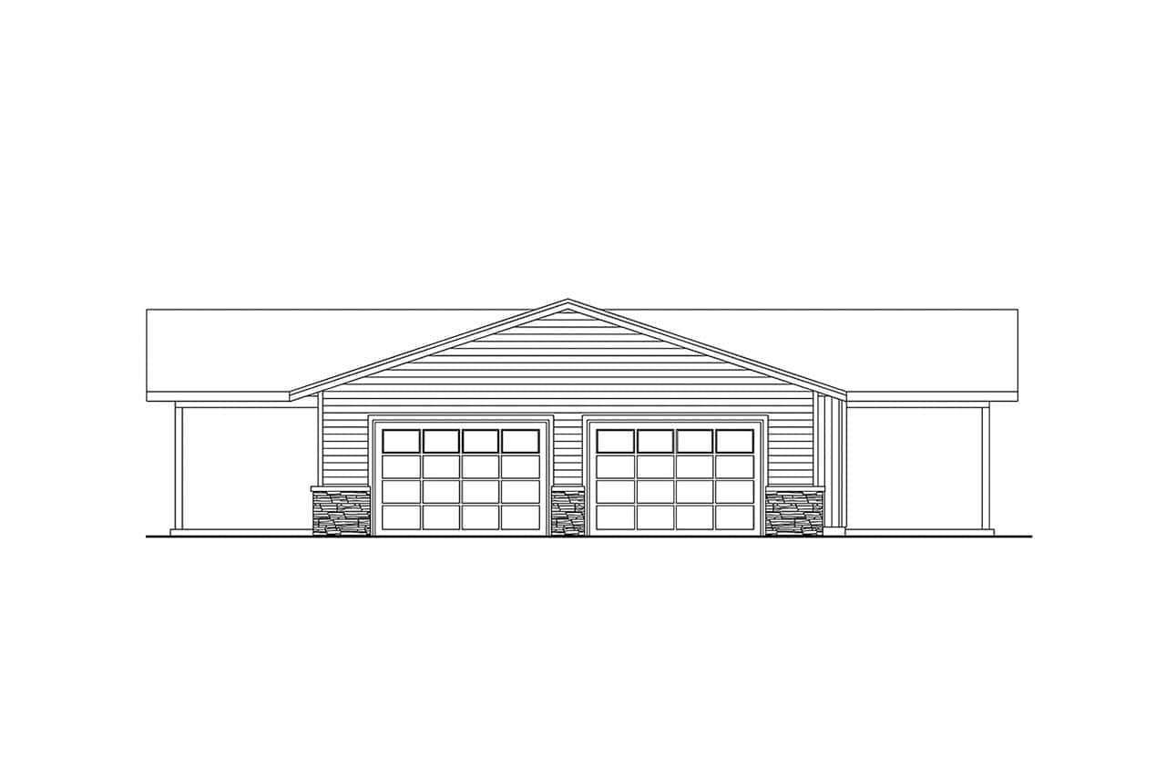 Home Plan Right Elevation of this 3-Bedroom,2231 Sq Ft Plan -108-2139